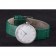La D de Dior Green Leather Strap with White Dial  621507