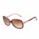 Cartier Golden Logo Detail Dark Red And Beige Frame Sunglasses 308275