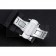 U-Boat 1001 White On Black Dial Stainless Steel Case Rubber Bracelet  622706