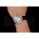 Swiss Cartier Ballon Bleu 46 MM Diamond Dial  Diamond Case Black Leather Bracelet 1453894