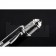 Cartier Silver Rimmed Silver Patterned Upper Body Black Ballpoint Pen  622757
