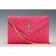 Saint Laurent Monogram Wallet On Chain Fuchsia