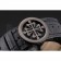 Swiss Patek Philippe Split Seconds Chronograph Black Dial Black Case Black Leather Strap