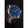 Swiss IWC Portuguese Blue Dial Gold Case Blue Leather Bracelet 1453919