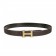 Hermes Brown With Gold "H" Buckle Closure Belt