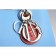 Diorissimo Medium Light Blue, Light Pink and Red City Bag