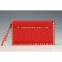 Valentino Viva Valentino Fabric Clutch Red