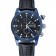 Maurice Lacroix Pontos S Supercharged Black And Blue Dial Black Leather Bracelet 1454224