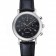 Patek Philippe Grand Complications Black Dial Engraved Silver Case Black Leather Bracelet 1454145