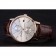 Piaget Altiplano Date Silver Dial Rose Gold Case Brown Leather Strap