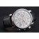 Cartier Rotonde Chronograph White Dial Stainless Steel Case Black Leather Strap