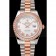 Swiss Rolex Day-Date Diamonds Bezel White Dial Rose Gold And Staineless Steel Bracelet 1454108