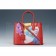 Prada Saffiano Double Tote Collage Print Red Bag 18927290