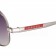 Prada Aviator Linea Rossa Logo Silver Frame Sunglasses 308226
