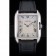 Cartier Tank Anglaise 36mm White Dial Stainless Steel Case Black Leather Bracelet