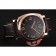 Swiss Panerai Luminor Black Dial Rose Gold Case Brown Leather Strap 1453842