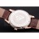 Vacheron Constantin Traditionnelle White Ship Dial Rose Gold Case With Diamonds Brown Leather Strap