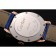 Cartier Ronde White Dial Diamond Bezel Rose Gold Case Blue Leather Strap