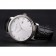 Patek Philippe Calatrava Date White Embossed Dial Stainless Steel Case Black Leather Strap