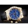 Rolex Daytona Gold Case Blue Dial Black Leather Strap
