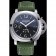 Panerai Luminor GMT Stainless Steel Bezel Green Leather Bracelet  622318