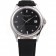 Patek Philippe Geneve Calatrava Crystal Studded Hour Marker Black Dial Black Leather Strap 98170