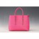 Prada Saffiano Double Tote Rose Pink