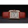 Cartier Tank Anglaise 30mm White Dial Gold Case Red Leather Bracelet