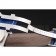Breitling Chronomat Patrouille De France Blue Dial Stainless Steel Case Blue Leather Strap