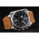 Bell and Ross BR 03-94 Black Dial Silver Case Brown Leather Strap