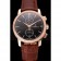 Swiss Vacheron Constantin Patrimony Traditionnelle Chronograph Black Dial Diamond Bezel Rose Gold Case Brown Leather Strap 1453765