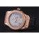 Hublot Classic Fusion Diamond Skull Dial Gold Case Black Leather Strap  622816