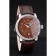 Patek Philippe Swiss Calatrava Ribbed Bezel Brown Dial Brown Leather Strap 7658