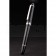 MontBlanc Silver Trimmed Black Enamel Ballpoint Pen With MB Engraving