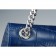 Saint Laurent Croc Stamped Monogram Small Blue Bag 18927150