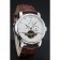 Vacheron Constantin Tourbillion Perpetual Calendar White Dial Silver Case Brown Leather Bracelet 1454277