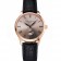 Patek Philippe Calatrava Gray Dial Rose Gold Case Black Leather Strap