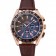 Omega Seamaster Aqua Terra Chrono GMT Teak-Grey Dial Brown Leather Bracelet  622536