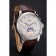 Patek Philippe Chronograph White Guilloche Dial Stainless Steel Case Brown Leather Strap