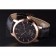Vacheron Constantin Tourbillon Black Dial Rose Gold Case Black Leather Bracelet