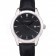 Swiss Vacheron Constantin Traditionnelle Black Dial Stainless Steel Case Black Leather Bracelet