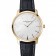 Swiss Vacheron Constantin Patrimony Grand Taille White Dial Gold Case Black Leather Bracelet  1454176