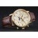 Omega De Ville Moonphase Gold Dial And Case Brown Leather Bracelet  1454228