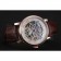 Patek Philippe Grand Complications White Skeleton Dial Rose Gold Case Brown Leather Strap 1453808