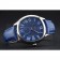 Cartier Drive De Cartier Blue Dial Silver Case Blue Leather Bracelet 1454211