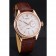 Rolex Cellini White Rose Dial Gold Case Brown Leather Bracelet  622725