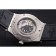 Hublot Classic Fusion Diamond Skull Dial Stainless Steel Case Black Leather Strap  622814