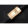 Rolex Black Leather with Gold Clasp Bracelet  622496