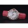 Swiss Cartier Ballon Bleu de Cartier White Dial Diamonds Case Pink Leather Bracelet  622553