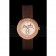 Hermes Classic MOP Dial Brown Leather Bracelet 801389